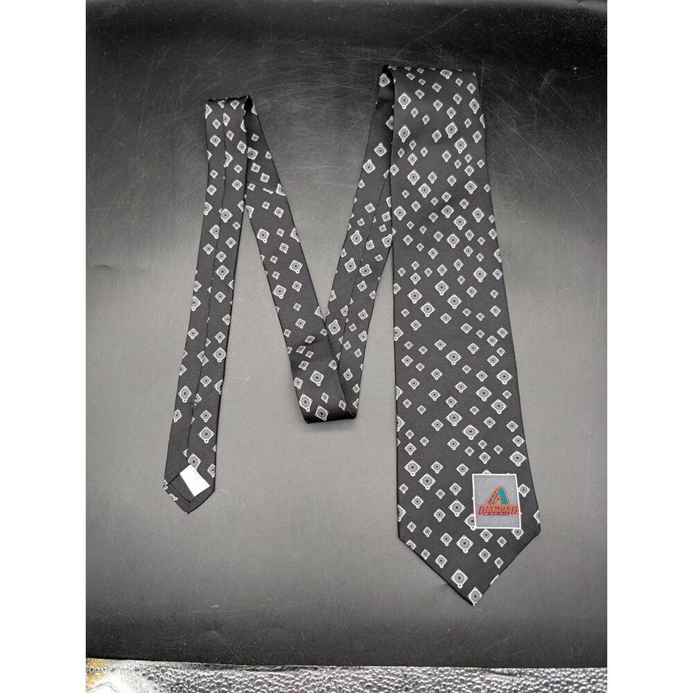 Arizona Diamondbacks Black Men's Logo Silk Neck Tie MLB Baseball 2003 Vintage
